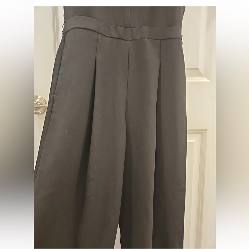 Banana Republic Black Sleeveless Jumpsuit Sz 12 - Picture 4 of 7